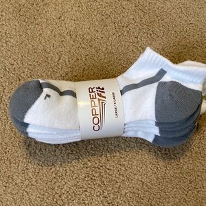 Copperfit Men’s ankle socks. L/XL. New with tags